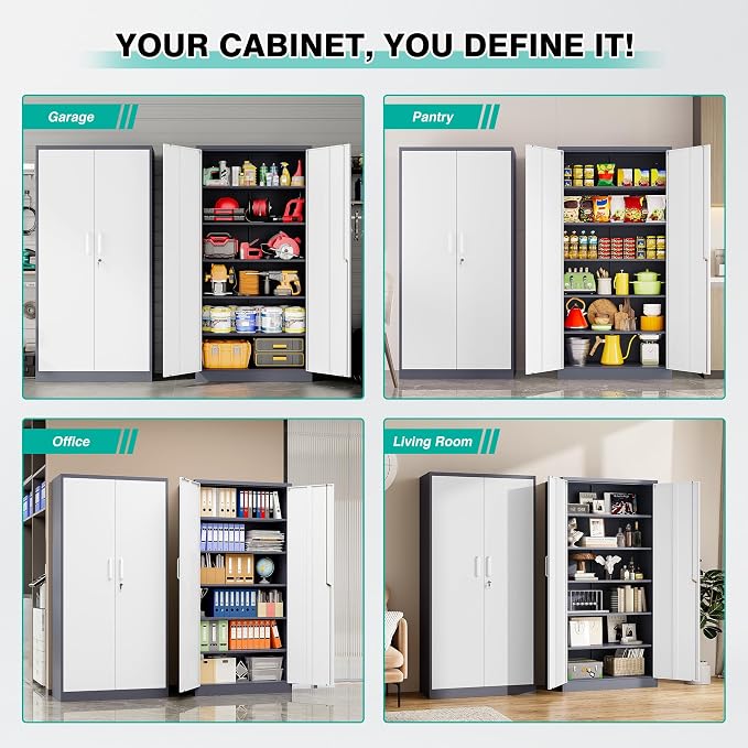 Wide & Deep Metal Storage Cabinet - Image 4