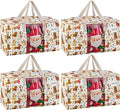 VENO 4 Pack Moving Bags, Large Christmas Storage Bins by Veno