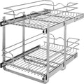 Rev-A-Shelf 2-Tier Kitchen Cabinet Pullout Shelf and Drawer Organizer Slide Out by Rev-A-Shelf