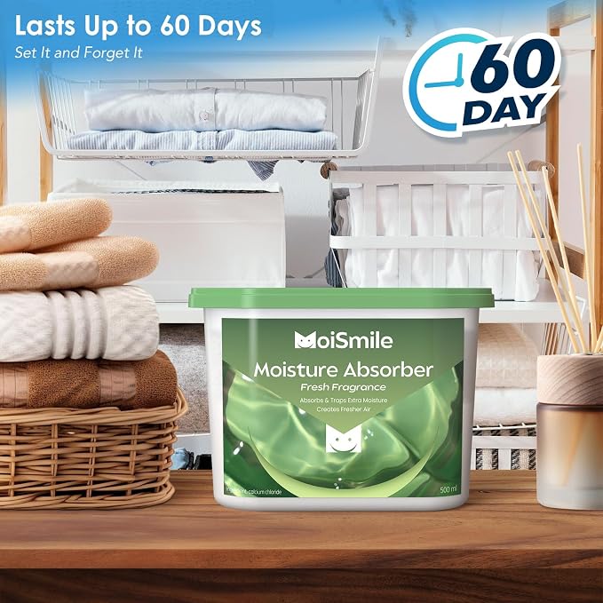 Moisture Absorbers 3 Pack, Fresh Fragrance Closet Dehumidifier - Image 4