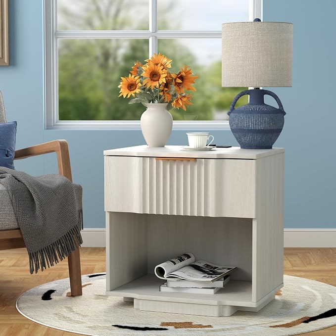 Yechen Fluted Night Stand Set 2 - Image 2