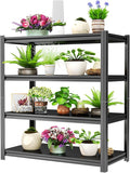 Storage Shelves, Garage Metal Shelving Unit, Adjustable, Double-Layer Column by Beaunatixx