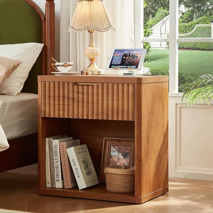 LEYAOYAO Fluted Nightstand - Image 5