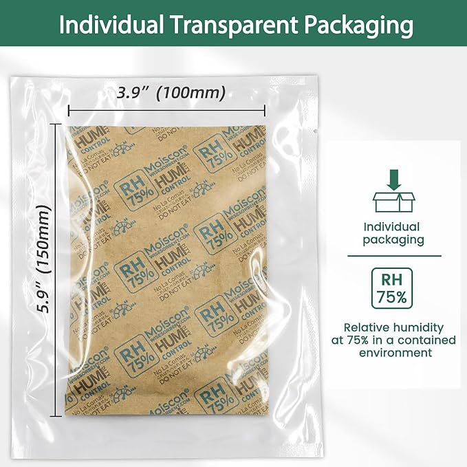 75% Two-Way Humidity Control Packs, 60 Gram 5 Pack - Image 3