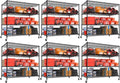 PrimeZone 6 Packs 55.5" W x 24" D x 80" H Heavy Duty Wire Storage Shelves by PrimeZone