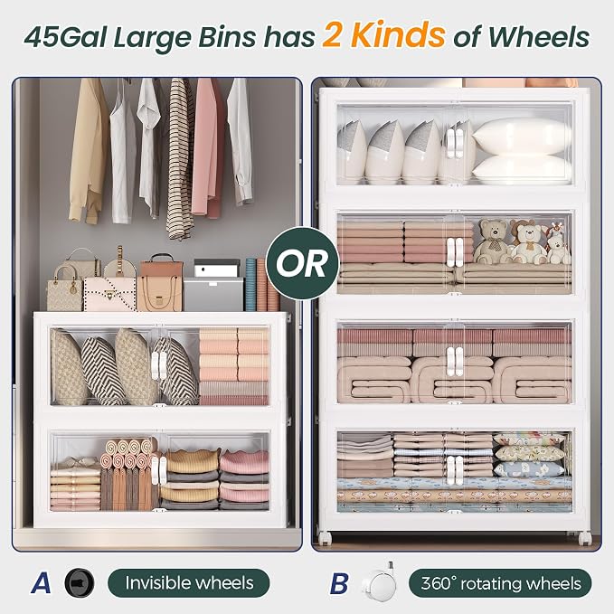 900QT Extra Large Stackable Storage Bins - Image 8