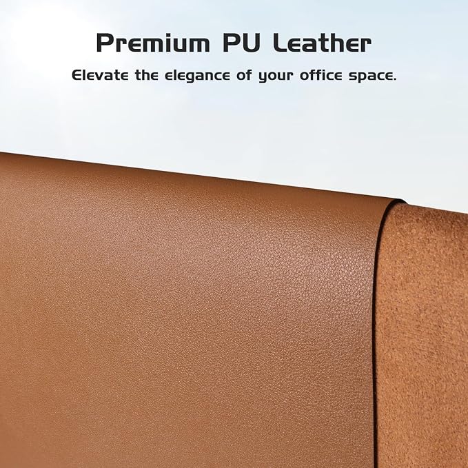 Aothia Leather Desk Pad Protector, Office Desk Mat, Large Mouse Pad, Laptop - Image 2