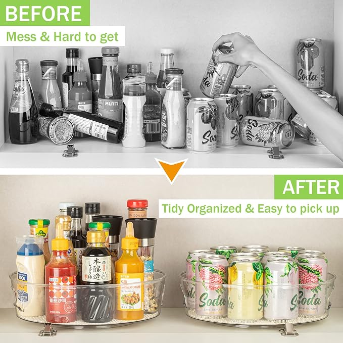 4 Pack Lazy Susan Organizer - Image 2