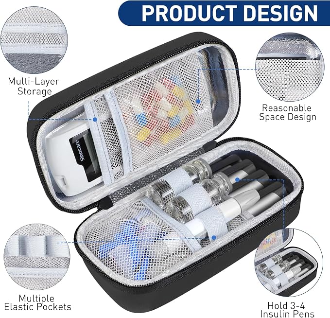 Insulin Cooler Travel Case, Portable Temperature Display Medicine Travel Cooler - Image 5