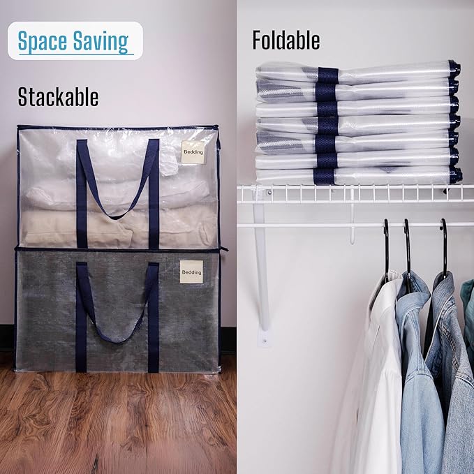 VENO 4 Pack Moving Bags and Large Christmas Storage Bins - Image 6