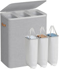 SONGMICS Laundry Basket, 50.2 Gal. Laundry Hamper, 3 Compartments, Easy Assembly by SONGMICSbySONGMICSHOME