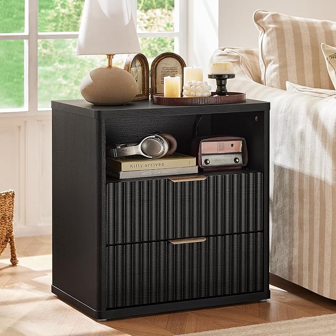 LEYAOYAO Fluted Nightstand - Image 4