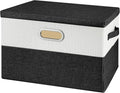 Large Linen Fabric Foldable Storage Bins by Unknown