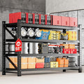 MIIIKO 68" W Storage Shelves, 7500LBS Metal Garage Storage Shelving, Heavy Duty by MIIIKOOfficeFurniture