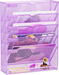 Hanging Wall File Organizer 6 Tier Wall Mounted Mail Paper Folder Holder by GDINDINFAN