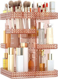 Rotating Makeup Organizer, Large Capacity Cosmetic Display Case, Acrylic by BOCONY