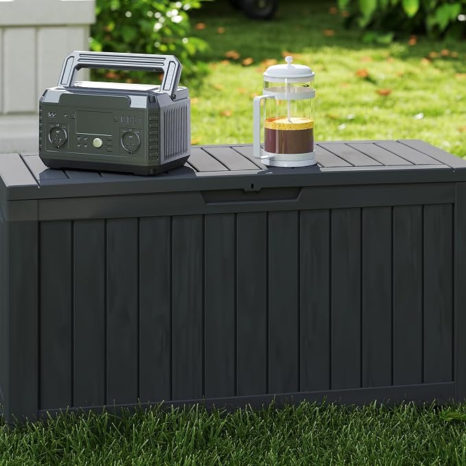 TARKARI 90 Gallon Lockable Resin Deck Box - Image 5