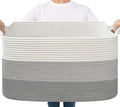 Goodpick Storage Basket, 21.6" x 14.9" x 11.8", Blanket Basket by Goodpick