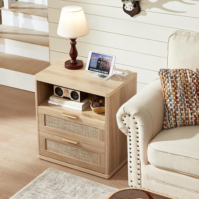 LEYAOYAO Rattan Night Stand - Image 6