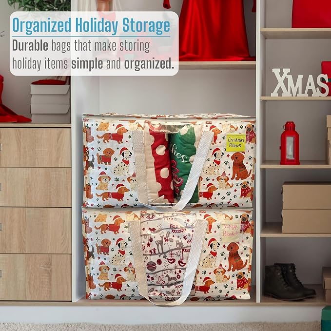 VENO 6 Pack Moving Bags, Large Christmas Storage Bins - Image 7