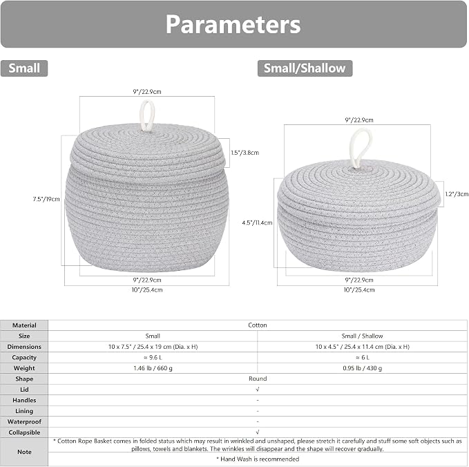 Sea Team Round Cotton Rope Storage Basket - Image 7