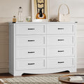 8-Drawer Dresser for Bedroom, Modern Wooden Chest of Drawers by BORNOON