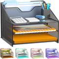 Samstar Desk File Organizer, Mesh Letter File Folder Holder by Samstar