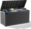 100 Gallon Large Deck Box, Resin Outdoor Storage Box by OutdoorLivingPerfected