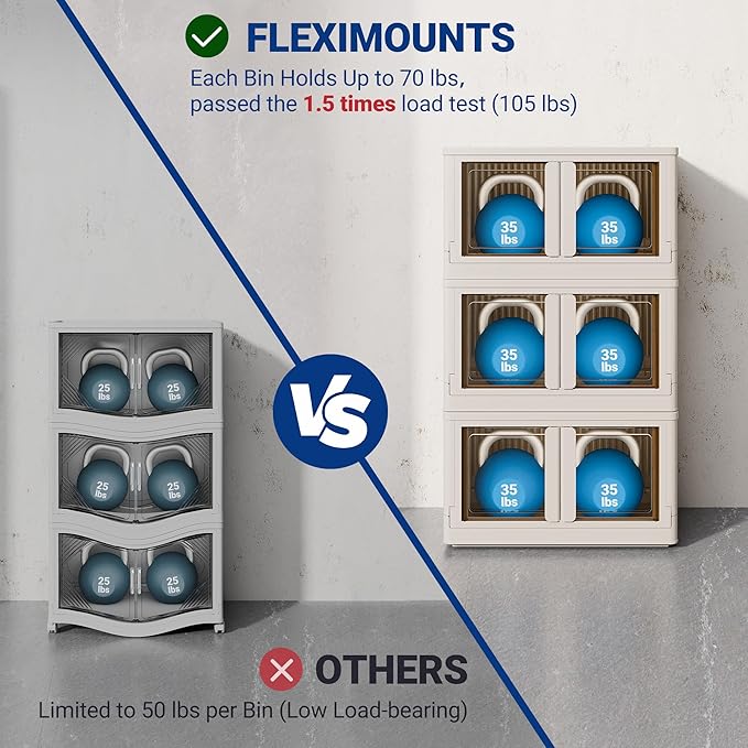 FLEXIMOUNTS 304 QT Stackable Storage Bins - Image 3