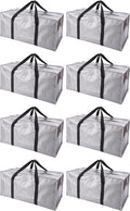 Extra Large Moving Bags with Zippers & Carrying Handles, Heavy-Duty Storage Tote by PANDA+JOYS