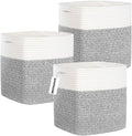 Cube Storage Bins 11 Inch Cotton Rope Woven Storage Basket by DAVIHOMI