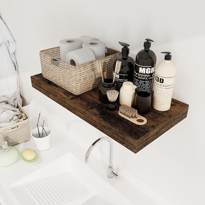 12 Inch Deep Floating Shelves, 24 x 12 Floating Shelf - Image 7