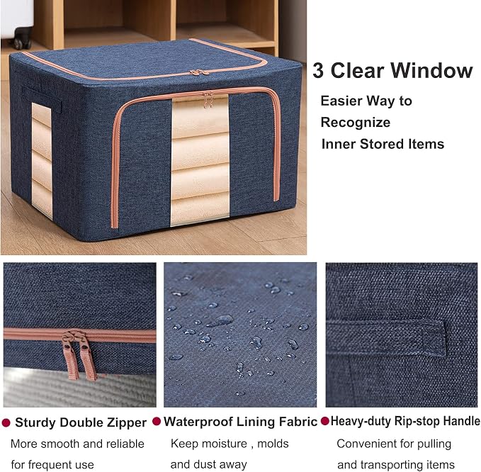 Large Storage Bags, Foldable Storage Bins - Image 5