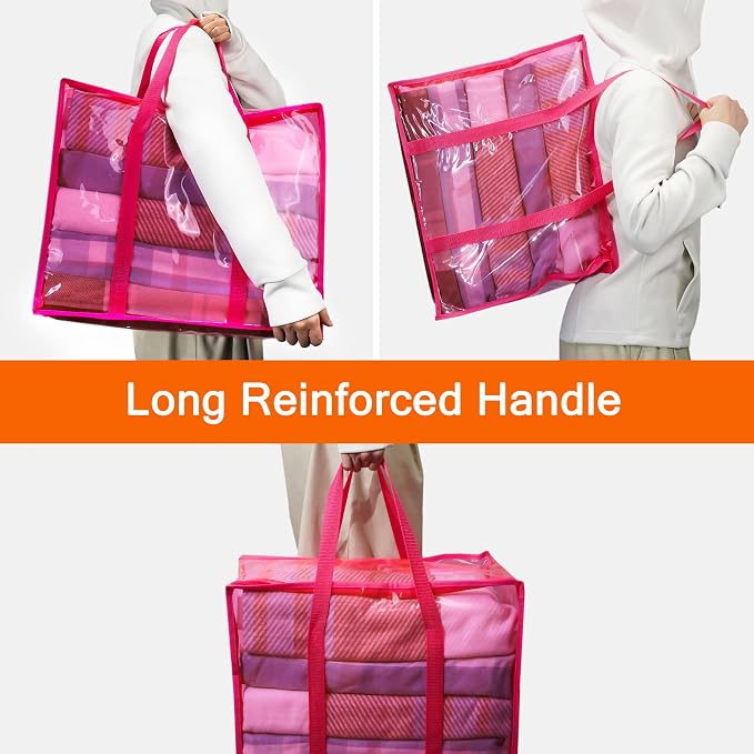 Vieshful 90L Clear Clothes Storage Bag - Image 4