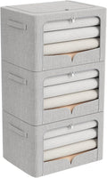 FHSQX 3 Pack Clothes Storage Bins by FHSQX