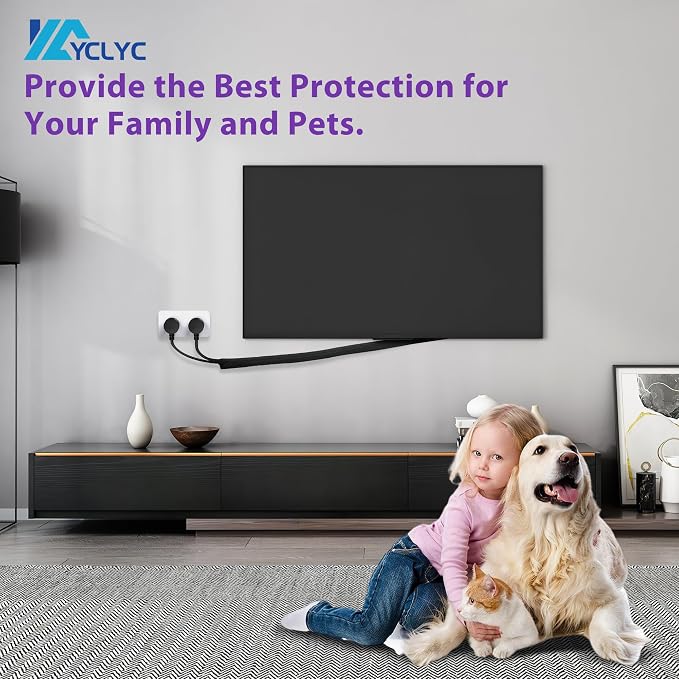 Cord Protectors from Pets No Chew 8.2ft 1/2inch, YCLYC Spilt Wire Protector - Image 6