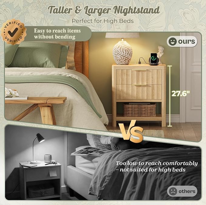 Huuger 27.6 Inch Tall Night Stands - Image 6