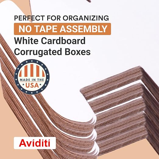 Aviditi Corrugated Cardboard Storage Bins, - Image 3