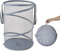 Mesh Popup Laundry Hamper 115L Collapsible Laundry Basket Extra Large Capacity by Seiritex