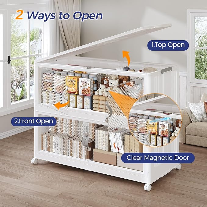 800QT Extra Large Stackable Storage Bins - Image 4