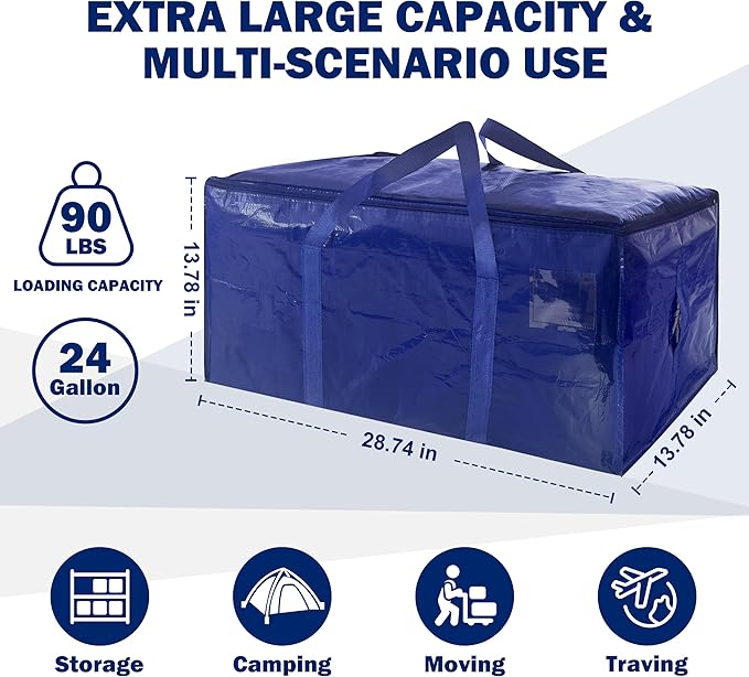 12 Pack Extra Heavy Duty Large Moving Bags - Image 2