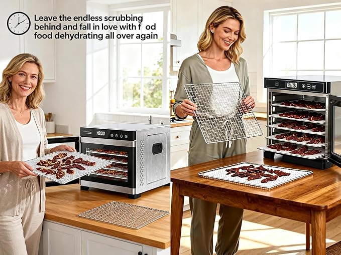 Non-Stick Silicone Dehydrator Liners: 15x15 inch - Image 4