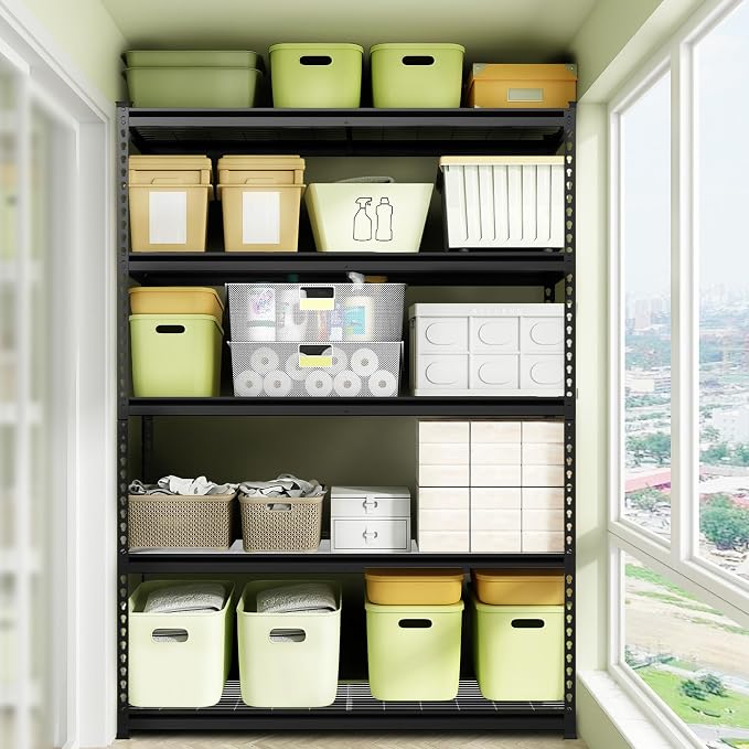 WORKPRO 4000LBS Heavy Duty Shelving, 48”W x 24”D x 72”H, 5-Tier Storage Shelves - Image 8