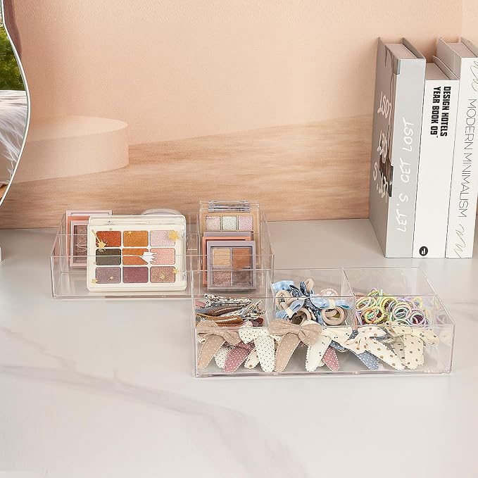 JessLab Acrylic Makeup Organizers, Cosmetic Display Cases - Image 6