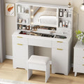 ONME Fluted Makeup Vanity Desk by ONME