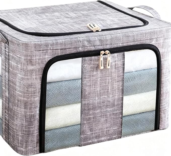 Storage Bins for Clothes - 66L - Large Clothes Storage Bins with Lids - for - Image 6