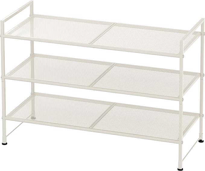 Simple Houseware 3-Tier Stackable Mesh Shoe Rack by SimpleHouseware