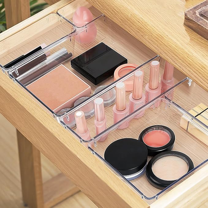 10 PCS Drawer Organizer Set, 4 Varied Size Bathroom and kitchen Drawer cabinet - Image 5