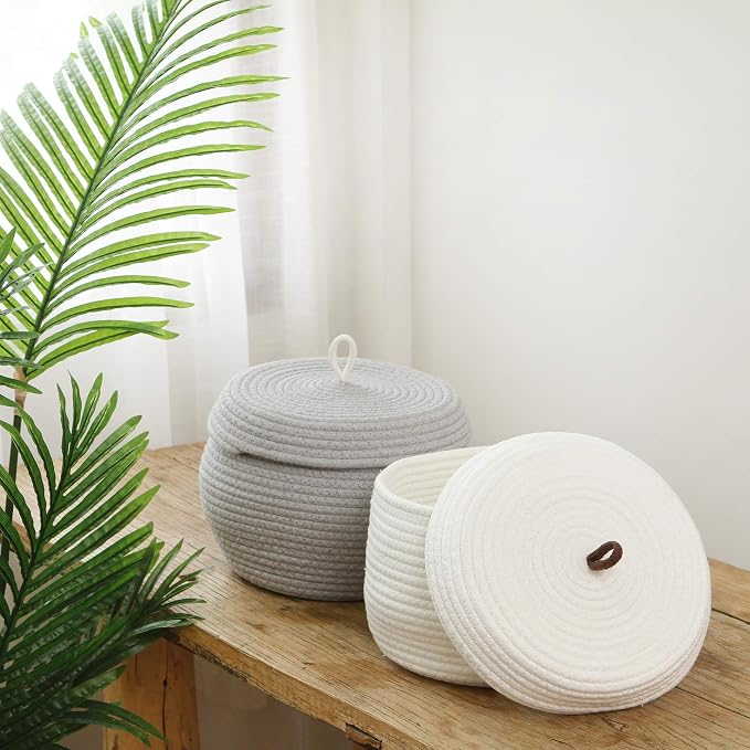 Sea Team Round Cotton Rope Storage Basket - Image 3