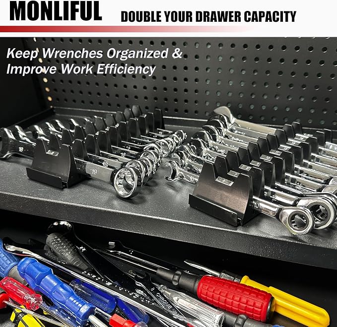 60PCS Magnetic Modular Wrench Organizer Wrench Holder - Image 2
